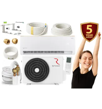 ZESTAW GOTOWY do MONTAŻU Klimatyzacja Rotenso Roni 2,6kW 26-30m2 ścienna WI FI