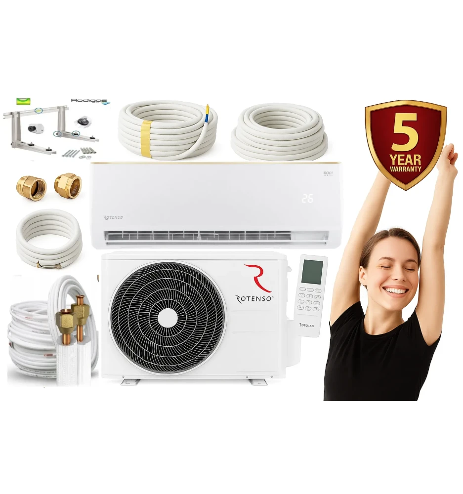 ZESTAW GOTOWY do MONTAŻU Klimatyzacja Rotenso Roni 7kW 45-75m2 ścienna WI FI ZESTAW GOTOWY do MONTAŻU Klimatyzacja Rotenso Roni 7kW 45-75m2 ścienna WI FI