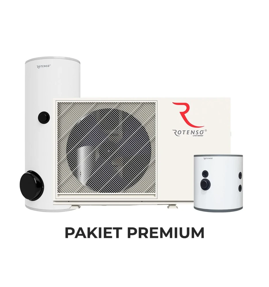 Pakiet PREMIUM - Rotenso AIRMI Monoblock 10 kW z akcesoriami Pakiet PREMIUM - Rotenso AIRMI Monoblock 10 kW z akcesoriami