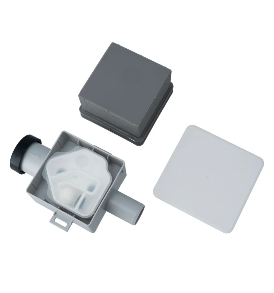 Syfon podtynkowy Ivensis ISN32 R14 do skroplin DN32 - 100x100 mm Syfon podtynkowy Ivensis ISN32 R14 do skroplin DN32 - 100x100 mm